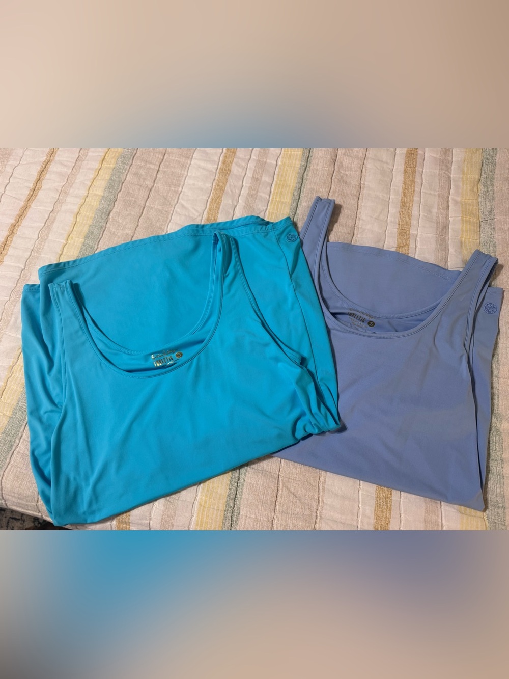 Lilly Pulitzer Scoop Neck Tank Duo - Teal & Periwinkle Blue *2 pack!* - Picture 10 of 10